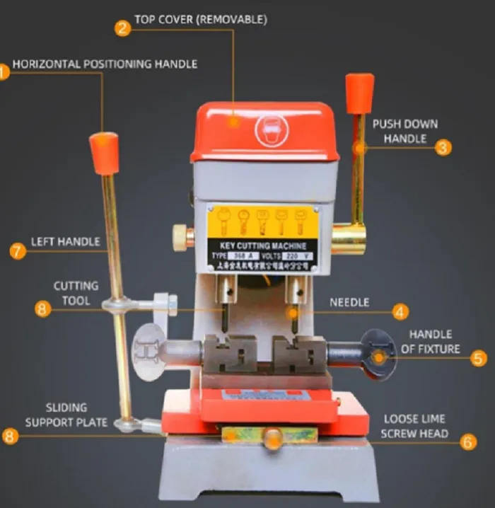 DEFU 368A 220V Vertical Key Cutting Machine